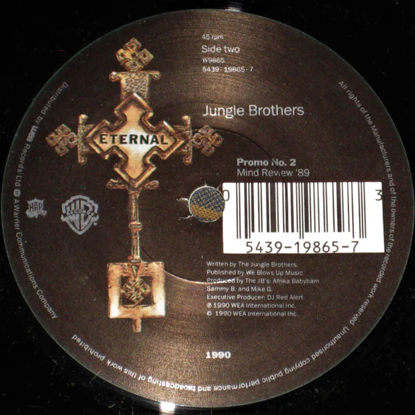 Jungle Brothers – What "U" Waitin' "4"? (VG+/VG+) – 7", UK 1990 - Image 4