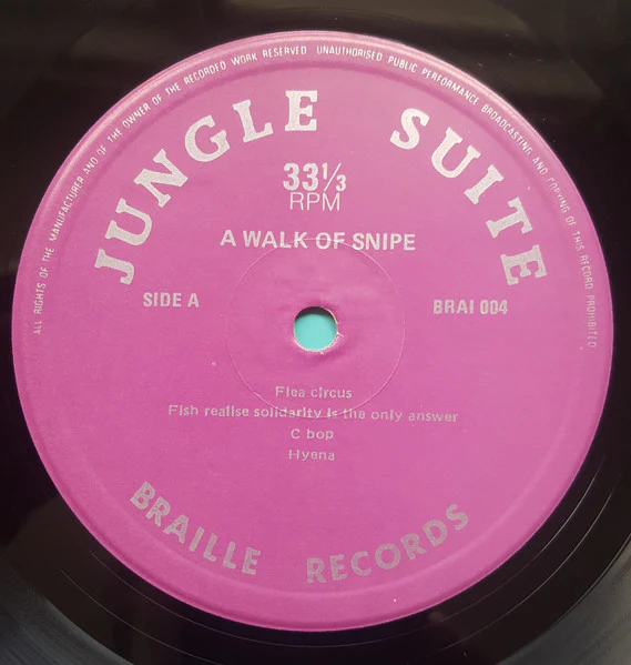 Jungle Suite – A Walk Of Snipe (VG+/VG+) – LP, NZ 1986 - Image 3