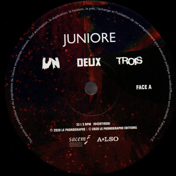 Juniore – Un Deux Trois (VG+/VG+) – LP, FR 2020 - Image 3