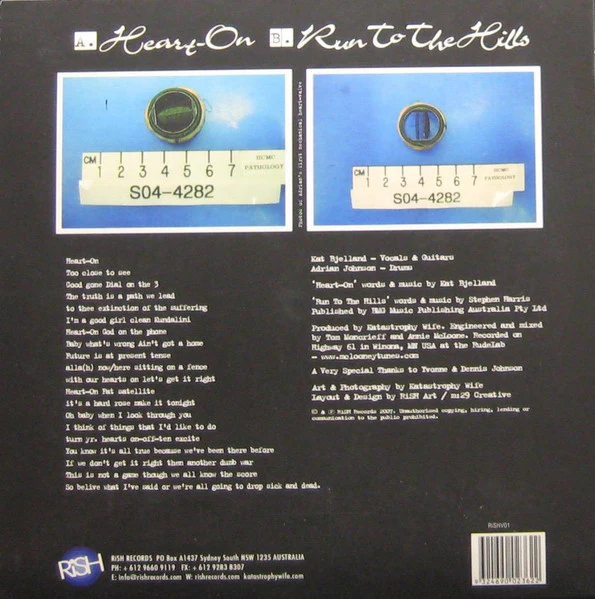 Katastrophy Wife – Heart-On (M/M) – 7", AU 2007 - Image 2