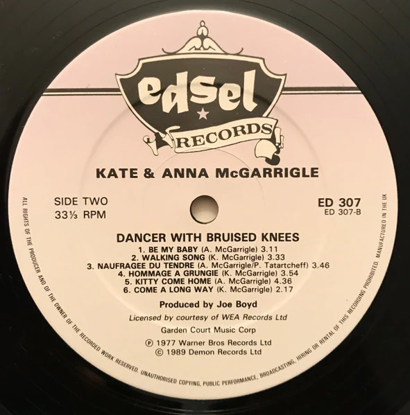 Kate & Anna McGarrigle – Dancer With Bruised Knees (VG+/VG+) – LP, UK 1989 - Image 4