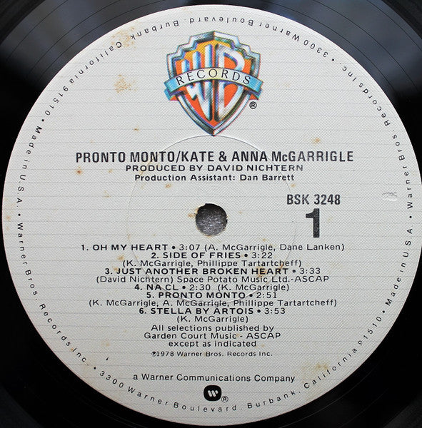 Kate & Anna McGarrigle – Pronto Monto (VG+/VG+) – LP, US 1978 - Image 3