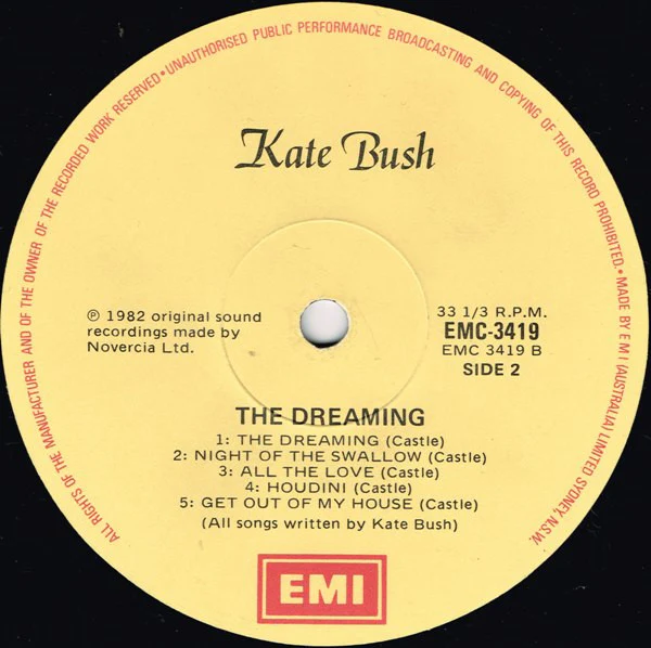 Kate Bush – The Dreaming (VG+/VG+) – LP, AU 1982 - Image 4