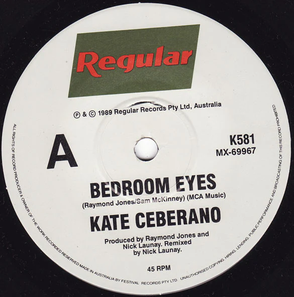 Kate Ceberano – Bedroom Eyes (VG/VG) – 7", AU 1989 - Image 3