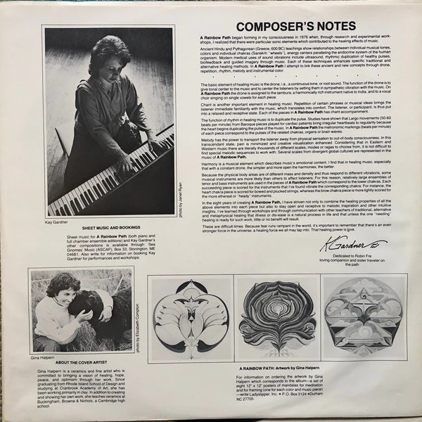 Kay Gardner – A Rainbow Path (VG+/VG) – LP, US 1984 - Image 5
