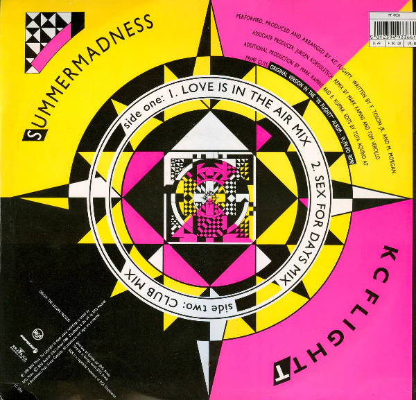 KC Flightt – Summer Madness (VG/VG+) – 12", UK 1989 - Image 4