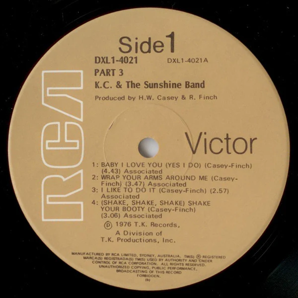KC & The Sunshine Band – KC And The Sunshine Band (Part 3) (VG/VG) – LP, AU 1976 - Image 4