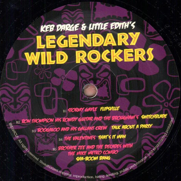 Keb Darge, Little Edith – Keb Darge & Little Edith's Legendary Wild Rockers (VG+/VG+) – 2xLP, UK 2011 - Image 5