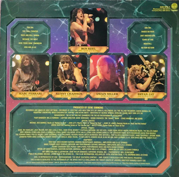 Keel – The Final Frontier (VG/VG+) – LP, AU 1986 - Image 2