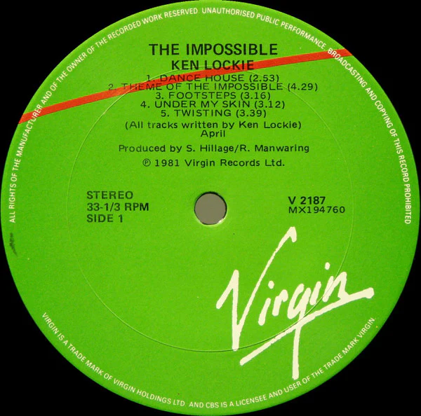 Ken Lockie – The Impossible (E/VG+) – LP, AU 1981 - Image 4