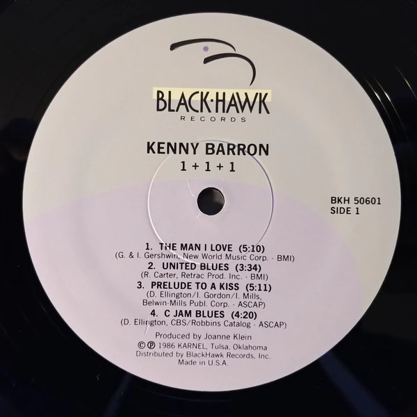 Kenny Barron, Ron Carter, Michael Moore – 1+1+1 (VG+/E) – LP, US 1986 - Image 3