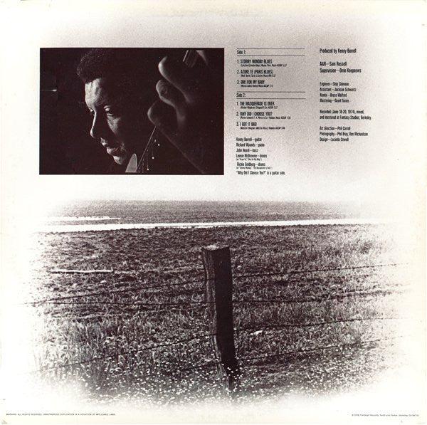 Kenny Burrell – Stormy Monday (VG+/VG+) – LP, US 1978 - Image 2