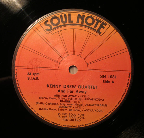 Kenny Drew Quartet – And Far Away (VG+/VG+) – LP, IT 1983 - Image 3