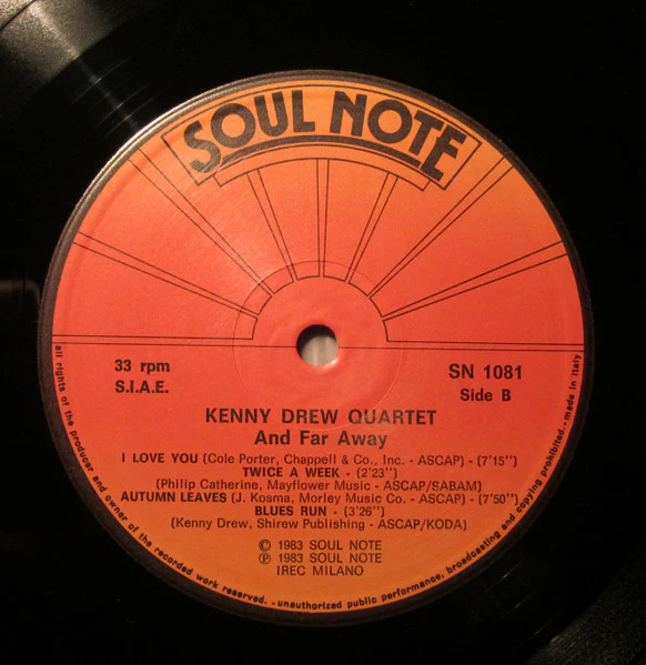 Kenny Drew Quartet – And Far Away (VG+/VG+) – LP, IT 1983 - Image 4
