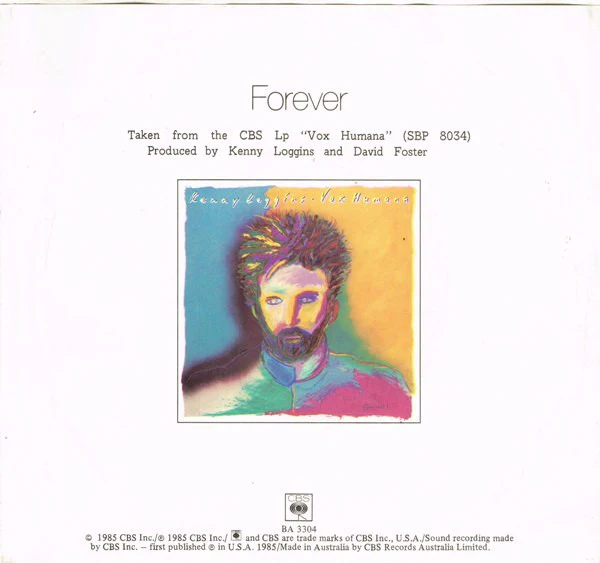 Kenny Loggins – Forever (VG+/VG) – 7", AU 1985 - Image 2
