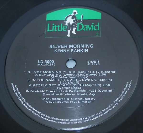 Kenny Rankin – Silver Morning (E/VG+) – LP, AU 1979 - Image 3