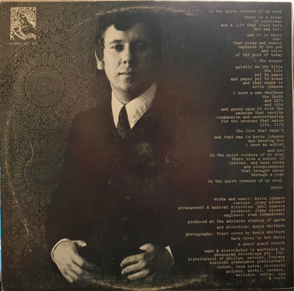 Kevin Johnson – In The Quiet Corners Of My Mind (VG+/VG+) – LP, AU 1969 - Image 2