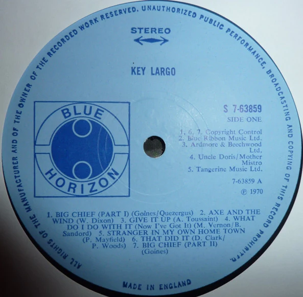 Key Largo – Key Largo (VG+/G) – LP, UK 1970 - Image 3