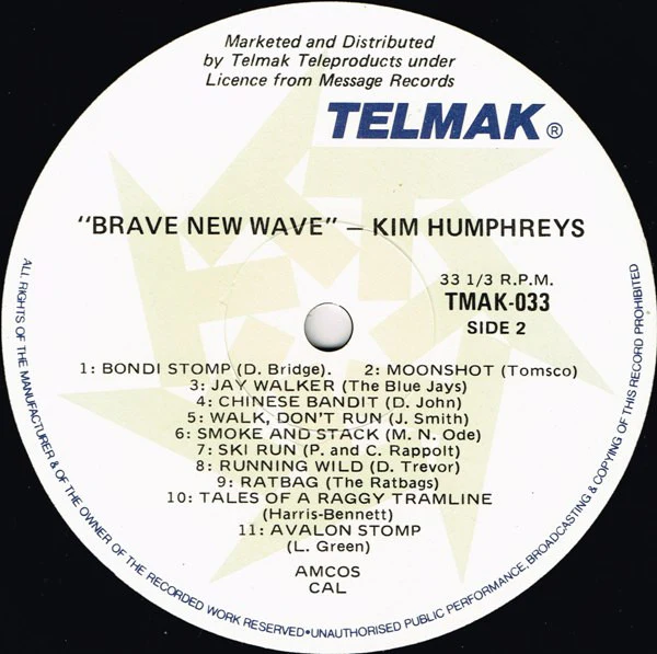 Kim Humphreys – Brave New Wave (VG+/VG) – LP, AU 1979 - Image 3