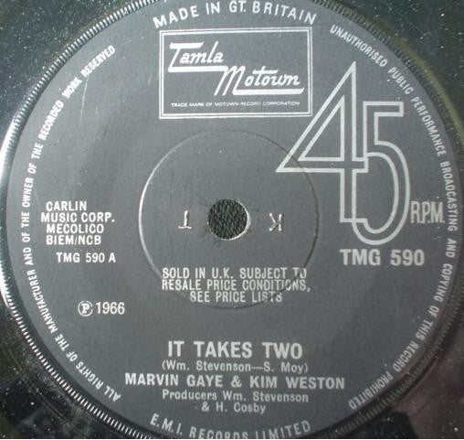 Marvin Gaye, Kim Weston – It Takes Two (VG/Generic) – 7", UK 1967