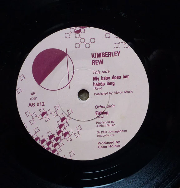 Kimberley Rew – My Baby Does Her Hairdo Long (VG+/VG+) – 7", UK 1981 - Image 3