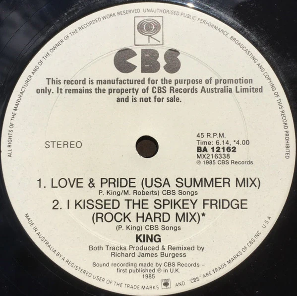 King – Alone Without You (E/E) – 12", AU 1985 - Image 4