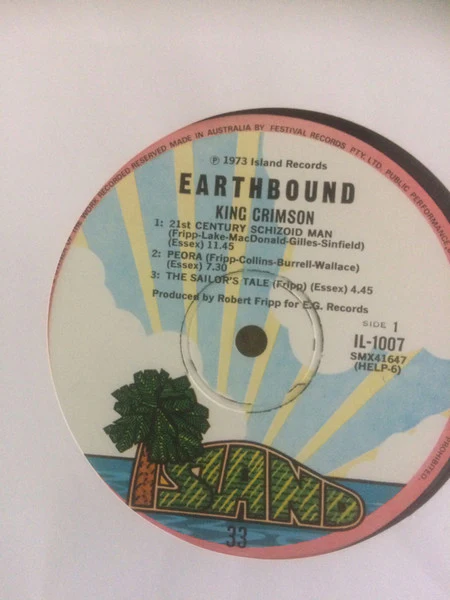 King Crimson – Earthbound (VG+/VG+) – LP, AU 1973 - Image 3