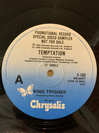 King Trigger – Temptation (E/Generic) – 12", AU 1983