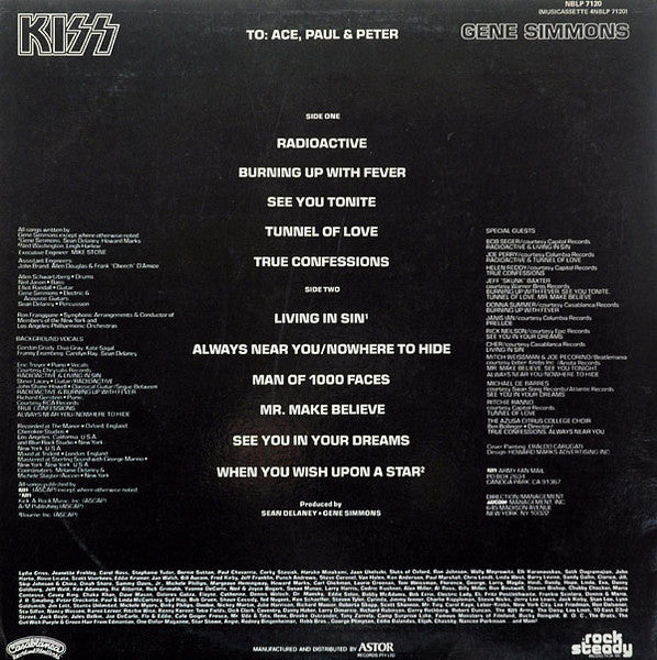 Kiss, Gene Simmons – Gene Simmons (G+/G+) – LP, AU 1978 - Image 2