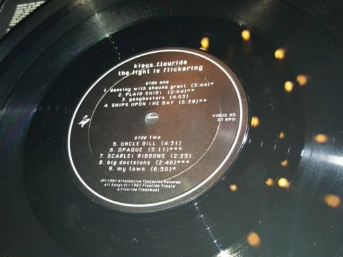 Klaus Flouride – The Light Is Flickering (VG/VG) – LP, US 1991 - Image 2