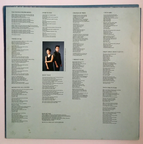 Koo Dé Tah – Koo Dé Tah (VG+/VG) – LP, AU 1986 - Image 6