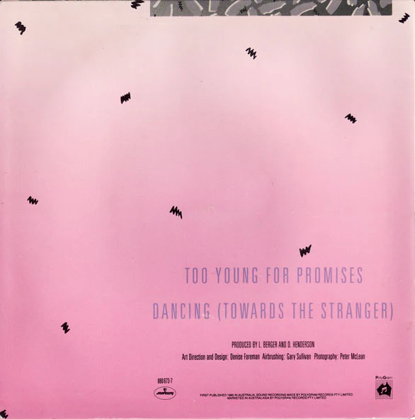 Koo Dé Tah – Too Young For Promises (VG+/VG+) – 7", AU 1985 - Image 2