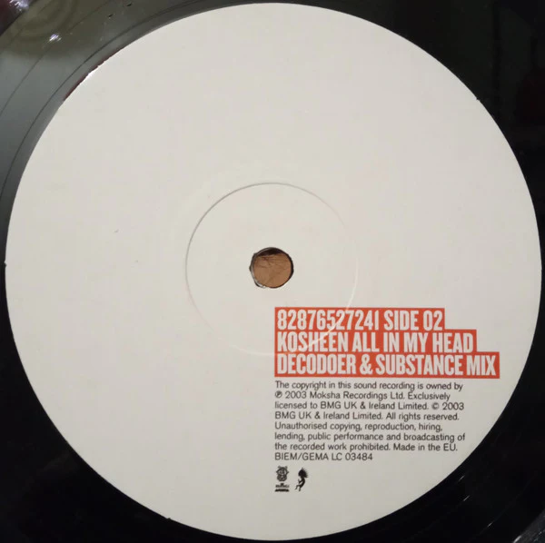 Kosheen – All In My Head (VG/VG+) – 12", UK 2003 - Image 4