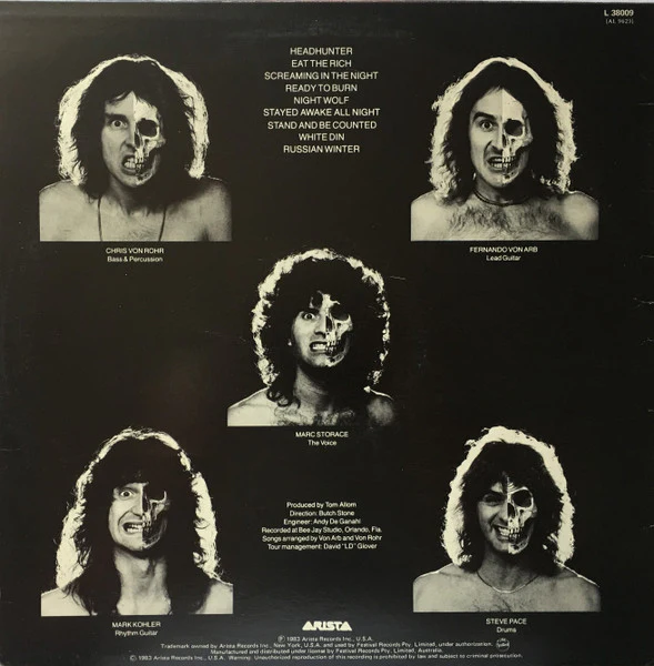 Krokus – Headhunter (E/VG+) – LP, AU 1983 - Image 2