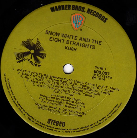 Kush – Presents Snow White... And The Eight Straights (VG+/VG+) – LP, AU 1974 - Image 3