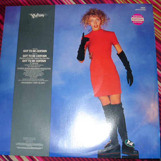 Kylie Minogue – Got To Be Certain (VG/VG+) – 12", AU 1988 - Image 3