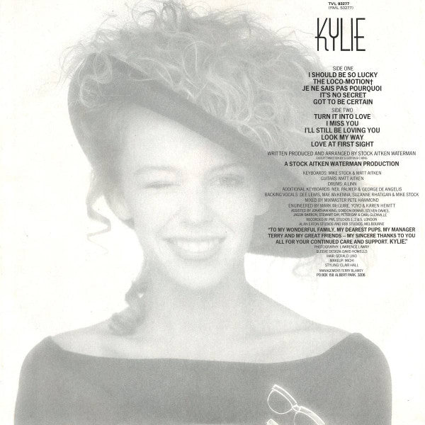 Kylie Minogue – Kylie (VG+/VG+) – LP, AU 1988 - Image 5
