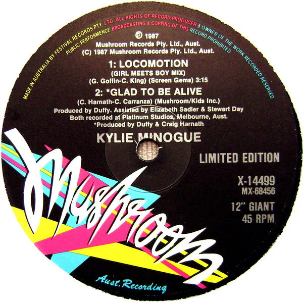 Kylie Minogue – Locomotion - Chugga-Motion Mix (G+/VG) – 12", AU 1987 - Image 3