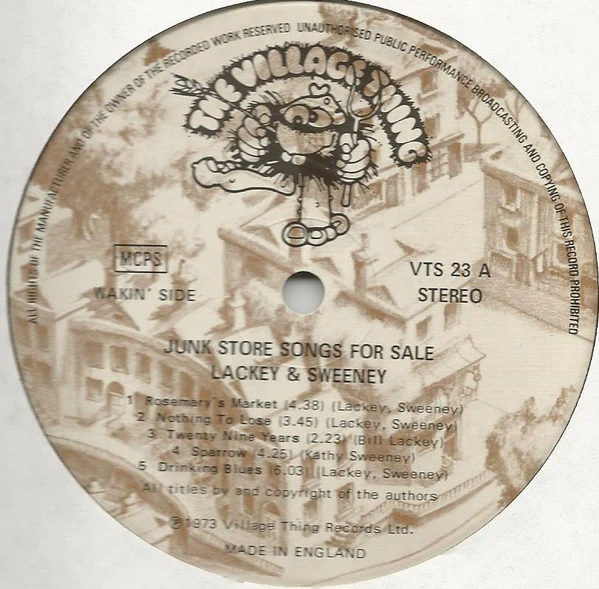 Lackey And Sweeney – Junk Store Songs For Sale (NM/VG) – LP, UK 1973 - Image 3