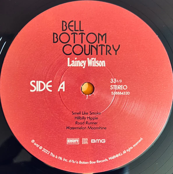 Lainey Wilson – Bell Bottom Country (VG+/E) – 2xLP, US 2022 - Image 5