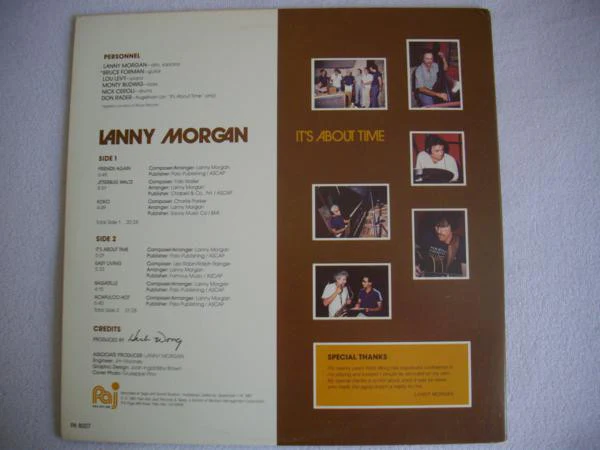 Lanny Morgan – It's About Time (E/VG+) – LP, US 1981 - Image 2