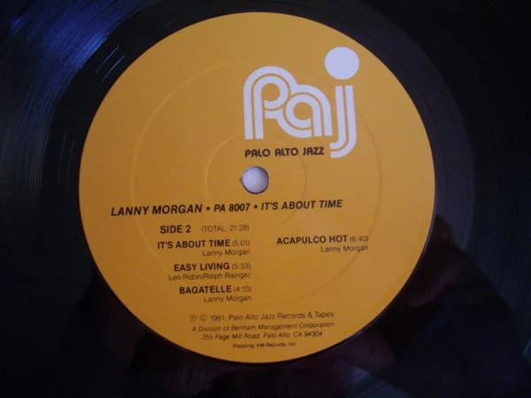 Lanny Morgan – It's About Time (E/VG+) – LP, US 1981 - Image 4