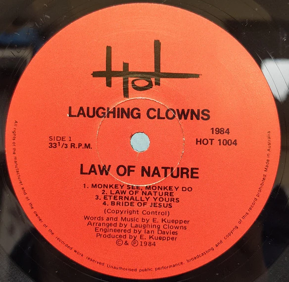 Laughing Clowns – Law Of Nature (VG/VG+) – LP, AU 1984 - Image 3