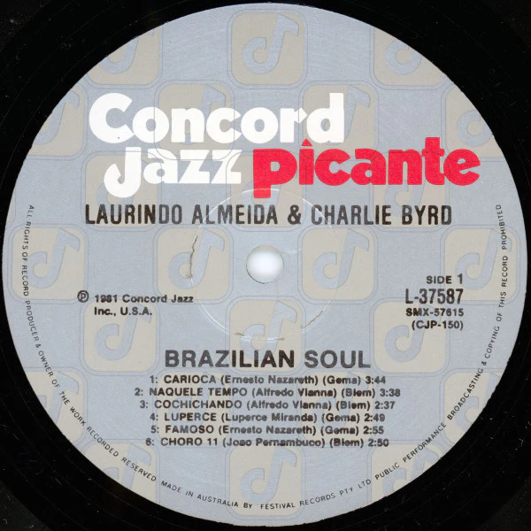 Laurindo Almeida, Charlie Byrd – Brazilian Soul (VG+/VG+) – LP, AU 1981 - Image 3