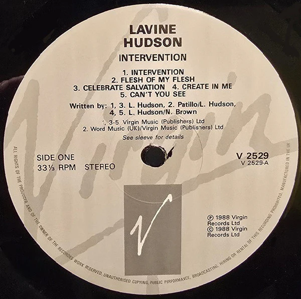 Lavine Hudson – Intervention (E/E) – LP, UK 1988 - Image 3
