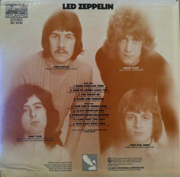 Led Zeppelin – Led Zeppelin (NM/E) – LP, US 1975 - Image 2