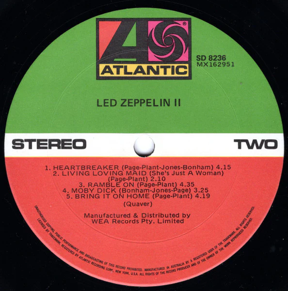 Led Zeppelin – Led Zeppelin II (VG/E) – LP, AU - Image 5