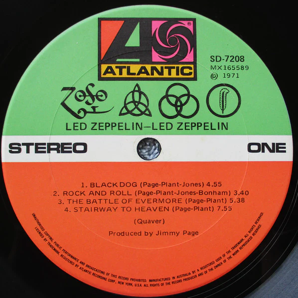 Led Zeppelin – Untitled (VG/VG+) – LP, AU 1971 - Image 2