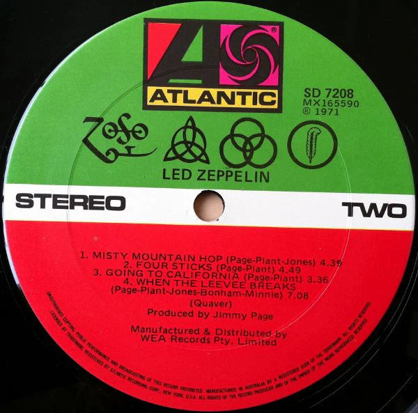 Led Zeppelin – Untitled (VG/VG+) – LP, AU 1980 - Image 3