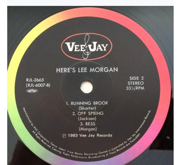 Lee Morgan – Here's Lee Morgan (E/VG+) – LP, JP 1983, No OBI - Image 4